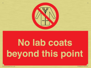 No lab coats beyond this point